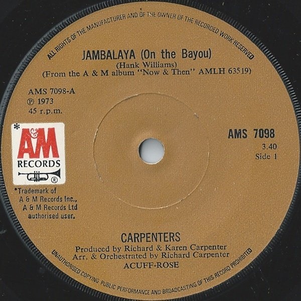 Carpenters Jambalaya Records, LPs, Vinyl and CDs MusicStack