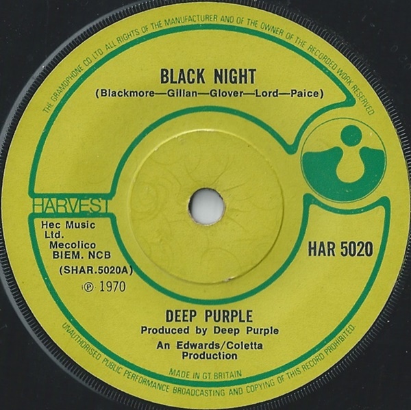 Deep Purple Black Night Records, LPs, Vinyl and CDs MusicStack