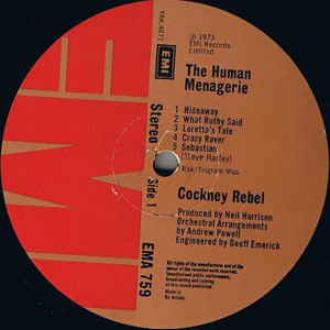 Cockney Rebel - The Human Menagerie