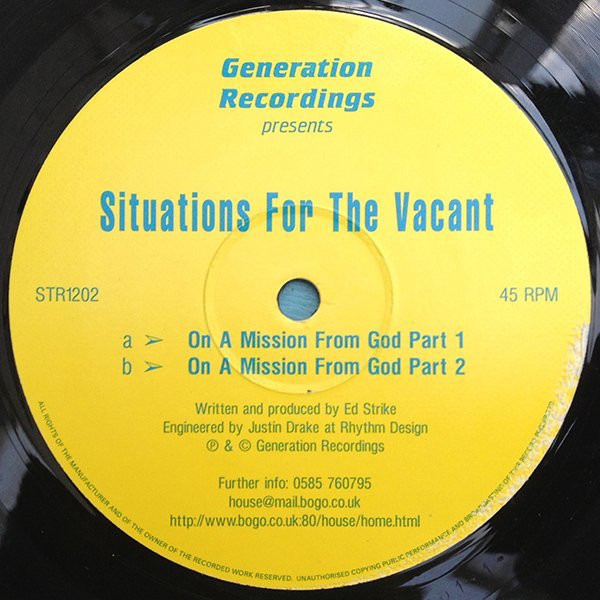 Situations For The Vacant - On A Mission From God