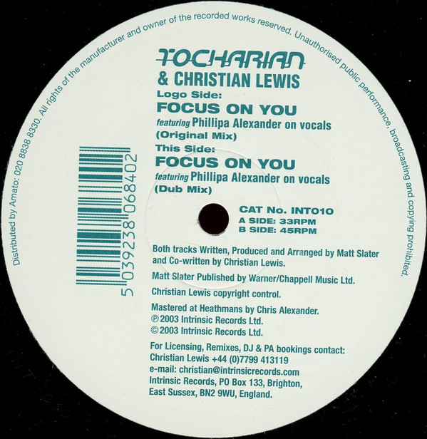 Tocharian  Lewis - Focus On You