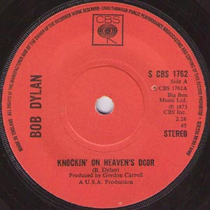 Bob Dylan - Knockin On Heavens Door