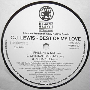 CJ LEWIS - BEST OF MY LOVE