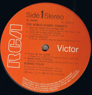 Bonnie Tyler - The World Starts Tonight