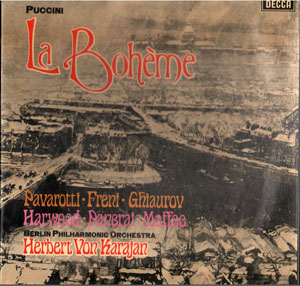 Puccini  Pavarotti  Freni  Ghiaurov  Karajan - La Bohme 4 Records