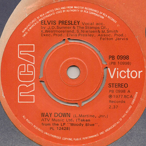Elvis Presley -  Way Down