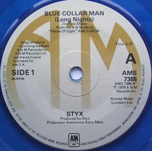 Styx - Blue Collar Man Long Nights