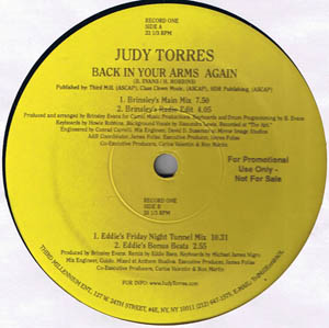 Judy Torres - Back In Your Arms Again