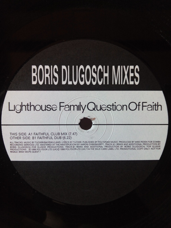LIGHTHOUSE FAMILY - QUESTION OF FAITH (BORIS DLUGOSCH MIXES)