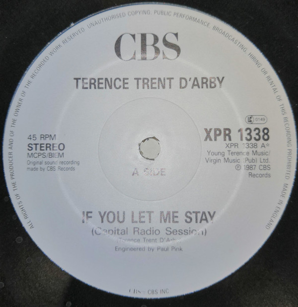 TERENCE TRENT DARBY - IF YOU LET ME STAY