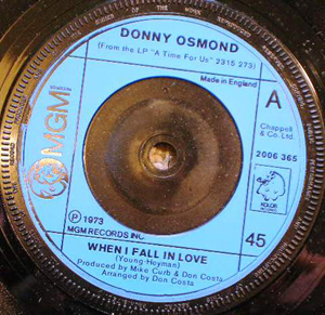 Donny Osmond - When I Fall In Love