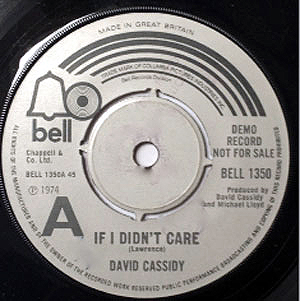 David Cassidy - If I Didnt Care