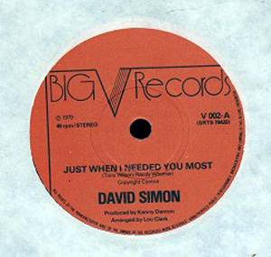 David Simon - Just When I Needed You Most
