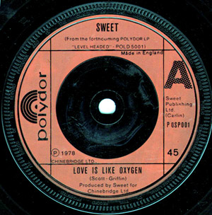Sweet - Love Is Like Oxygen