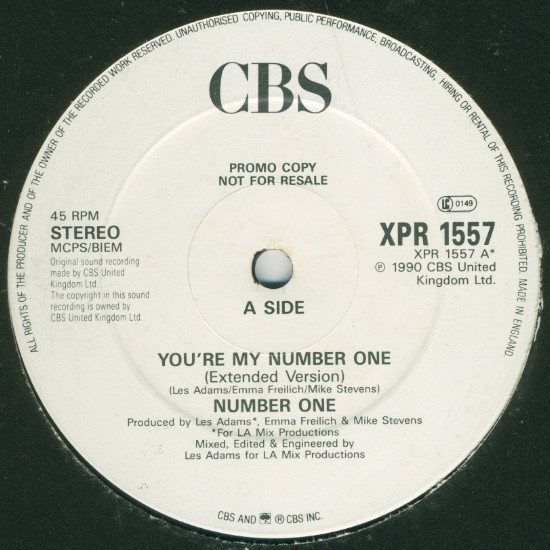 Number One - Youre My Number One