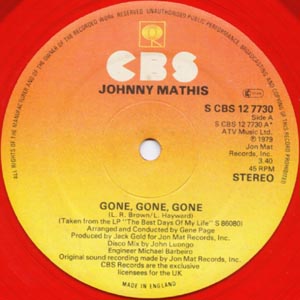 Johnny Mathis - Gone Gone Gone
