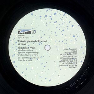 Frankie Goes To Hollywood - Relax sex mix fifth pressing