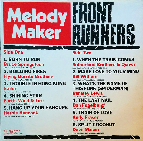Various - Melody Maker Front Runners