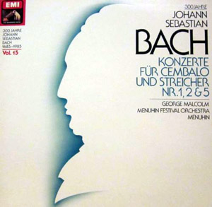 Bach  Menuhin Fest Orch George Malcolm - Konzerte Fur Cembalo