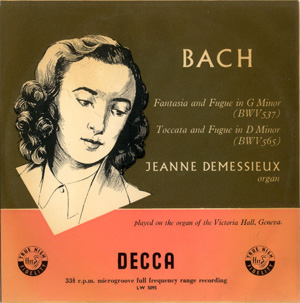 Bach  Jeanne Demessieux - Fantasia And Fugue In G Minor