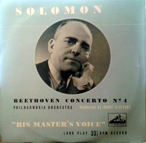 Beethoven  Solomon  Andr Cluytens -  Concerto No4 In G Flat Major Op 58