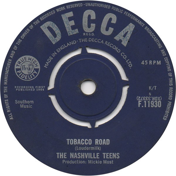 Nashville Teens The - Tobacco Road
