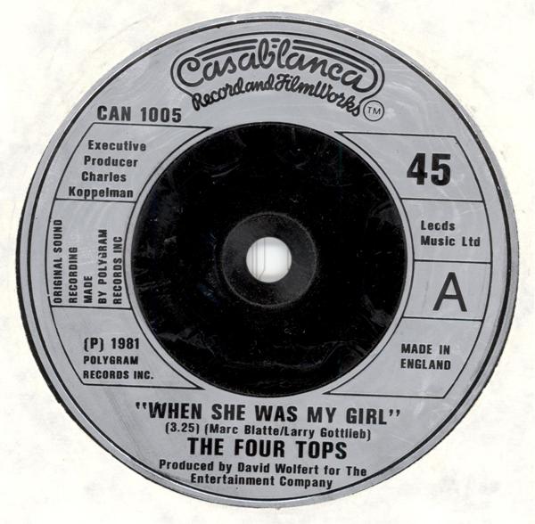 Four Tops The - When She Was My Girl