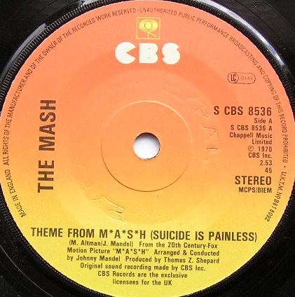 Mash, The - Theme From M*A*S*H (Suicide Is Painless)