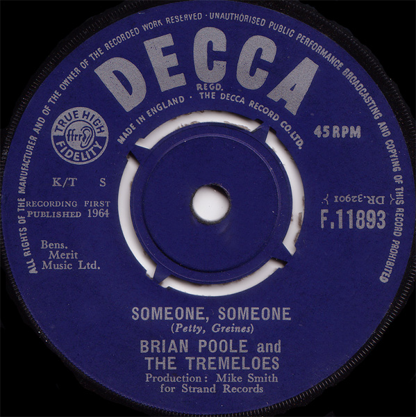 Brian Poole  The Tremeloes - Someone Someone