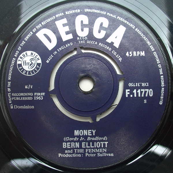 Bern Elliott And Fenmen The -  Money  Nobody But Me