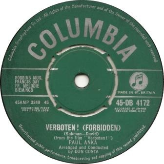 Paul Anka - Verboten Forbidden