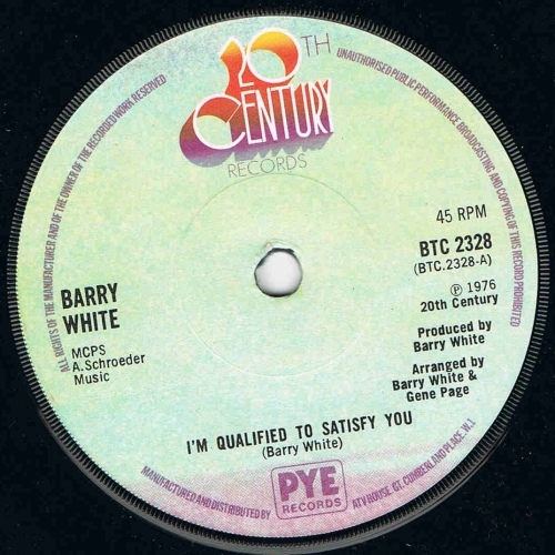 Barry White - Im Qualified To Satisfy You