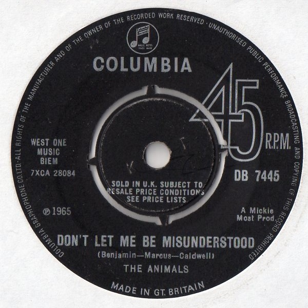 Animals The - Dont Let Me Be Misunderstood