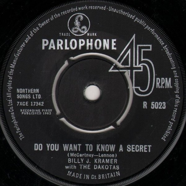 Billy J Kramer With The Dakotas - Do You Want To Know A Secret