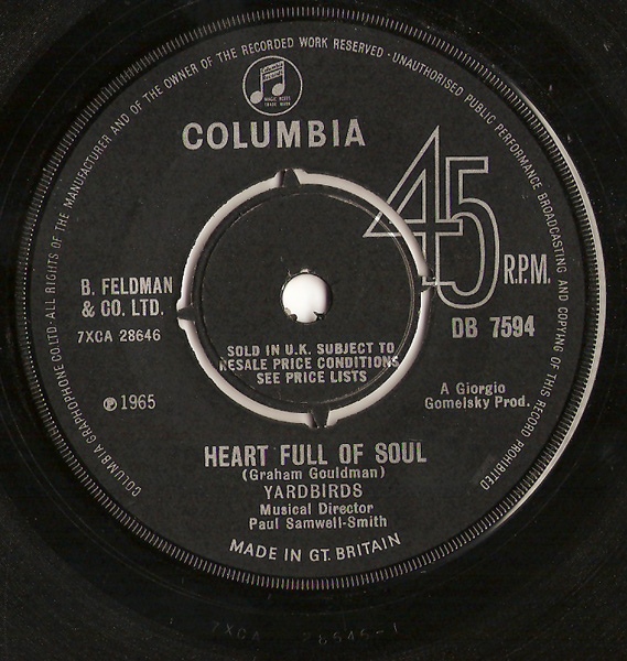 Yardbirds - Heart Full Of Soul