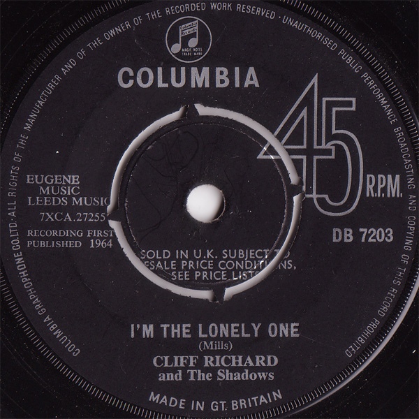 Cliff Richard  The Shadows - Im The Lonely One