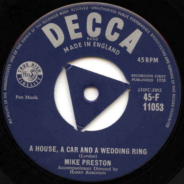Mike Preston - A House A Car And A Wedding Ring
