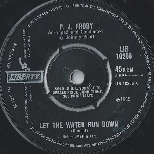 PJ Proby - Let The Water Run Down