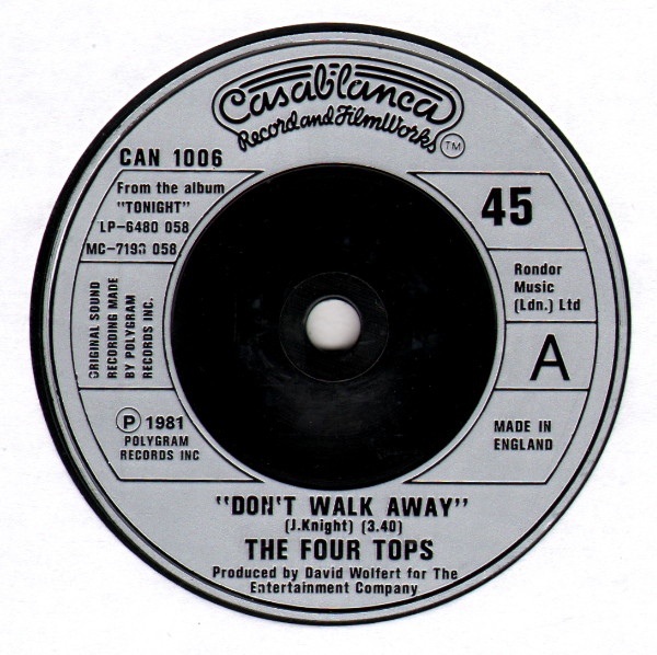 Four Tops The - Dont Walk Away