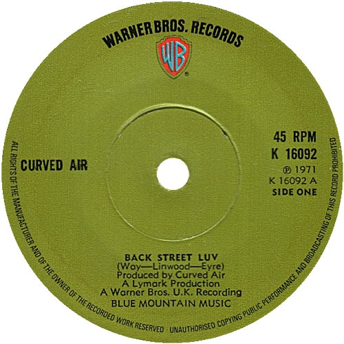 Curved Air - Back Street Luv