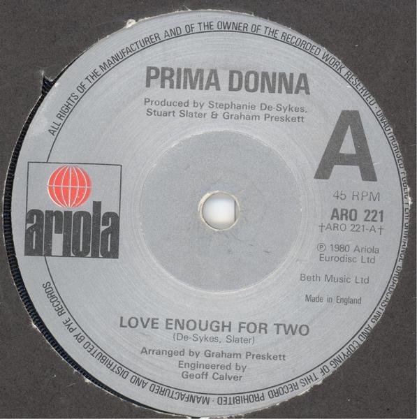 Prima Donna - Love Enough For Two