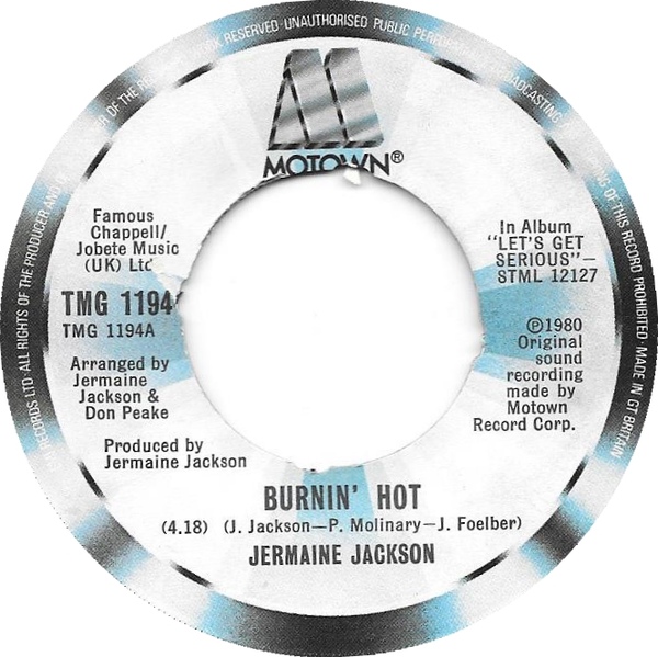 Jermaine Jackson - Burnin Hot