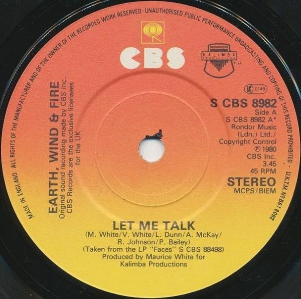 Earth Wind  Fire - Let Me Talk