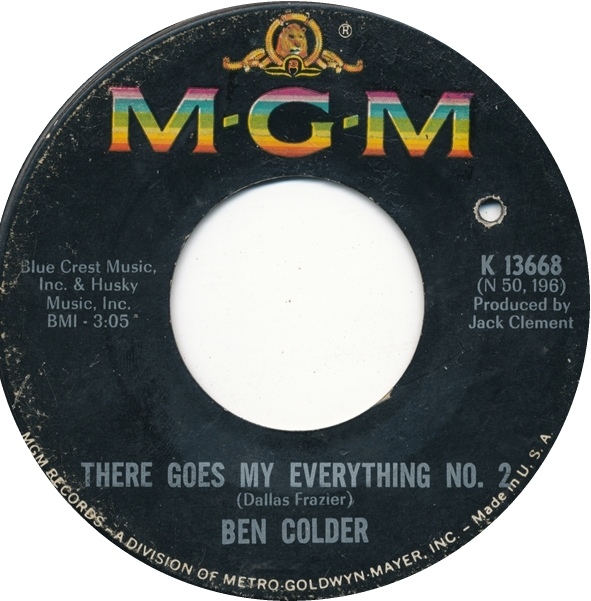 Ben Colder - There Goes My Everything No 2