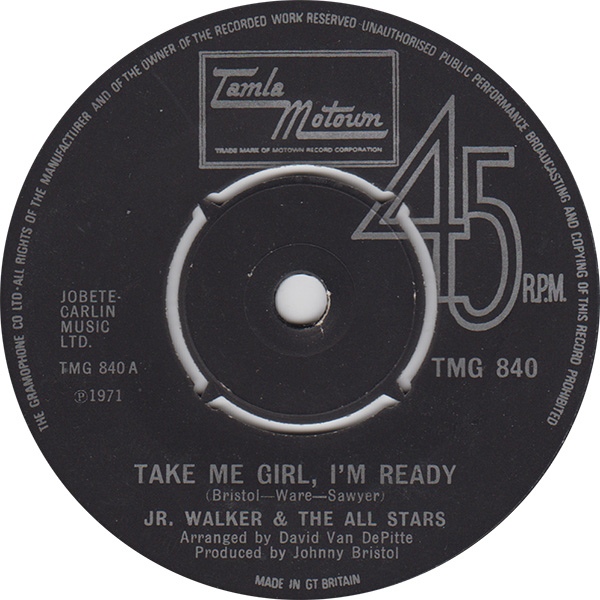 Jr Walker  The All Stars - Take Me Girl Im Ready  I Dont Want To Do Wrong