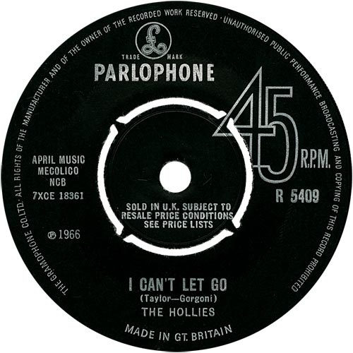 The Hollies - I Cant Let Go