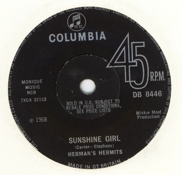 Hermans Hermits - Sunshine Girl