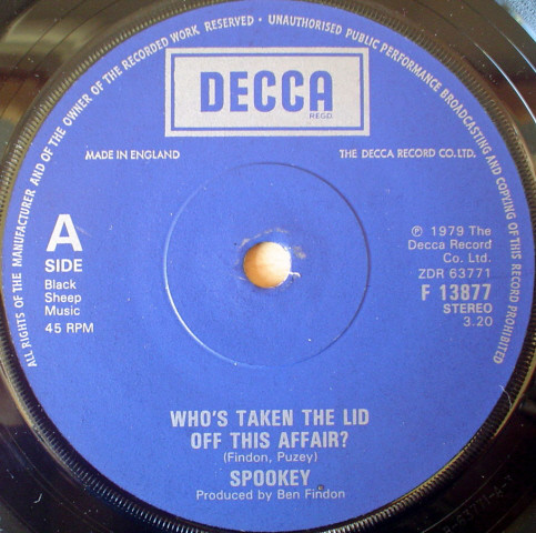 Spookey - Whos Taken The Lid Off This Affair