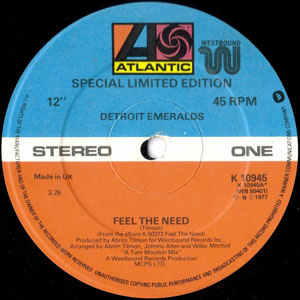 Detroit Emeralds - Feel The Need  Love Has Come To Me