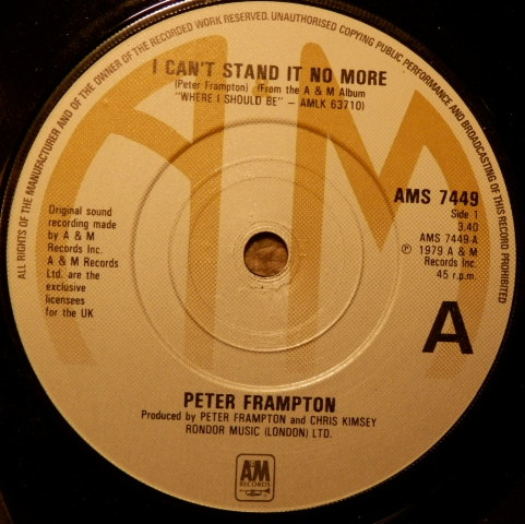 Peter Frampton - I Cant Stand It No More